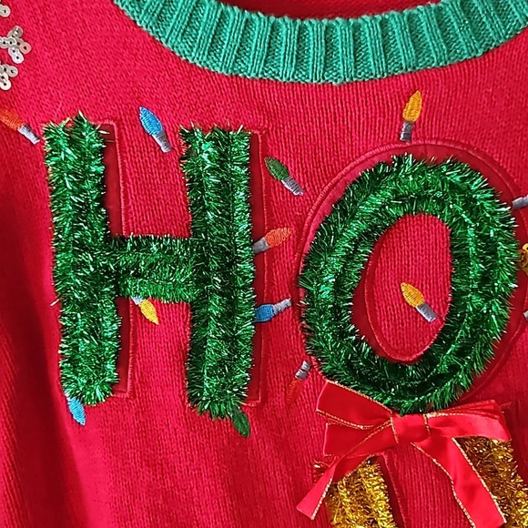 Ho Ho Ho Festive Christmas Sweater XL - Picture 4 of 11